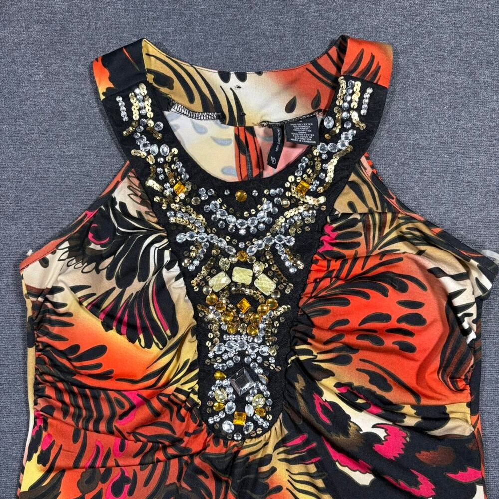 Y2k mcbling rhinestone halter tank - Picture 2 of 7